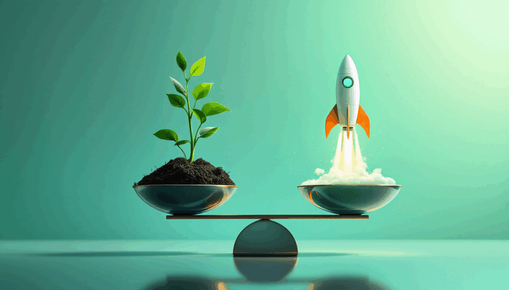 growing organically vs scaling aggressively